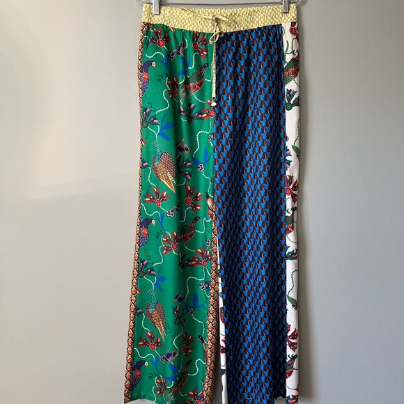 Micas Two Piece Pants Set Floral Printed Short Sleeve Lapel Top & Wide Leg Pants - Picture 8 of 12